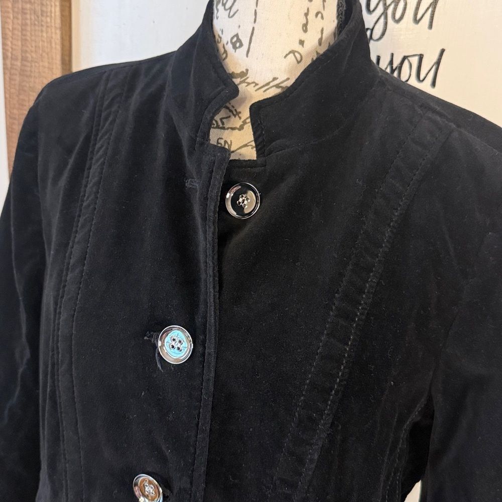 Chico's Black Velvet Cocktail Jacket - Picture 2 of 14